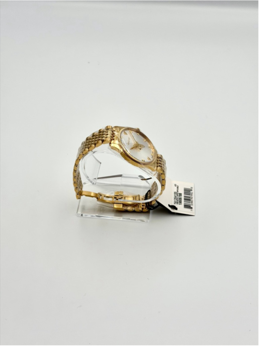 Gucci G-Timeless YA1264155 Gold PVD Silver Dial Bee  Unisex Watch New w/Tag - Picture 7 of 10